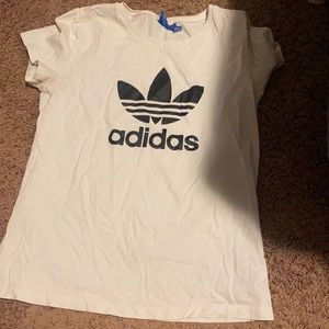 White Addidas Tee